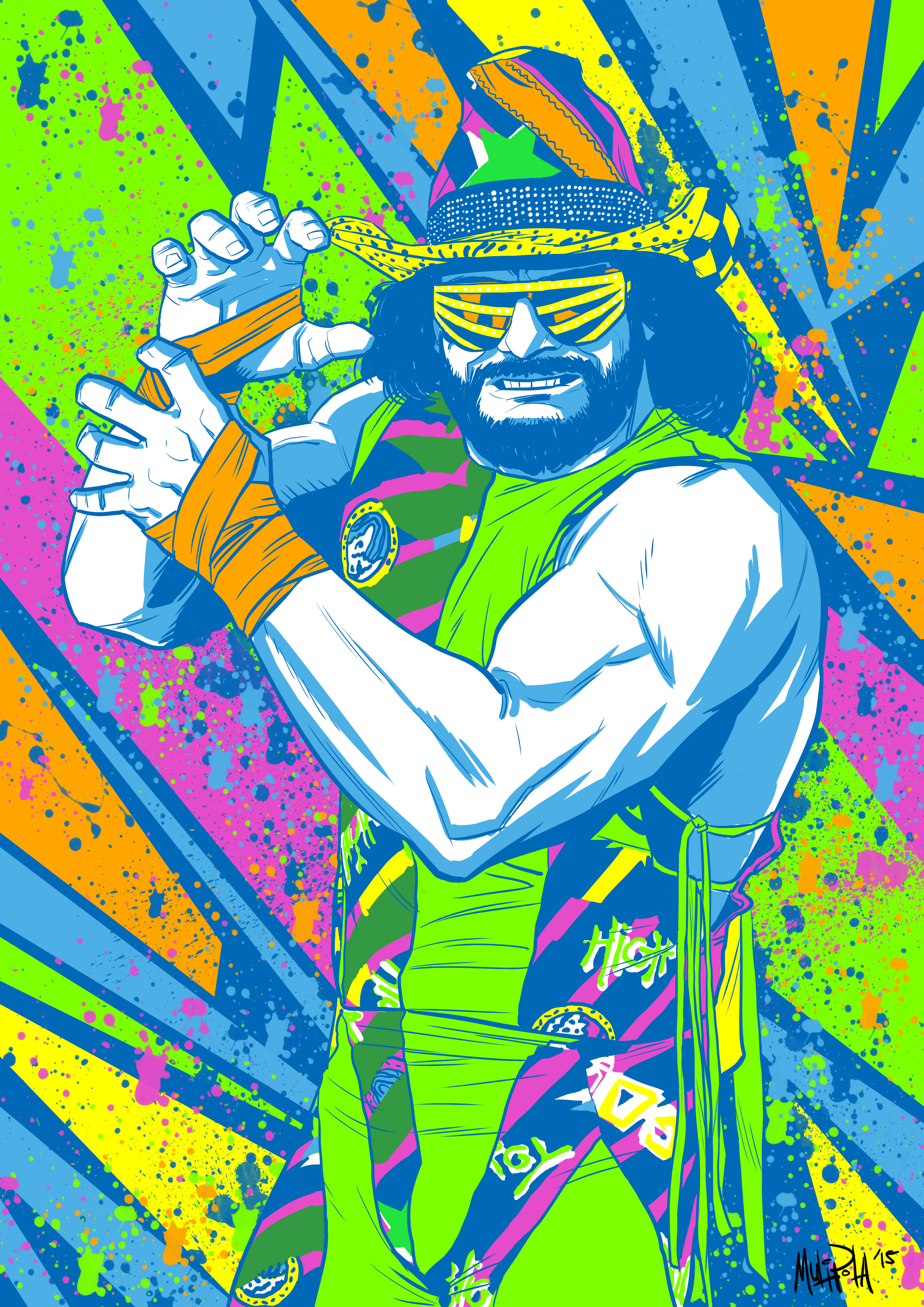 Macho Man Randy Savage - Total Wrestling mag cover