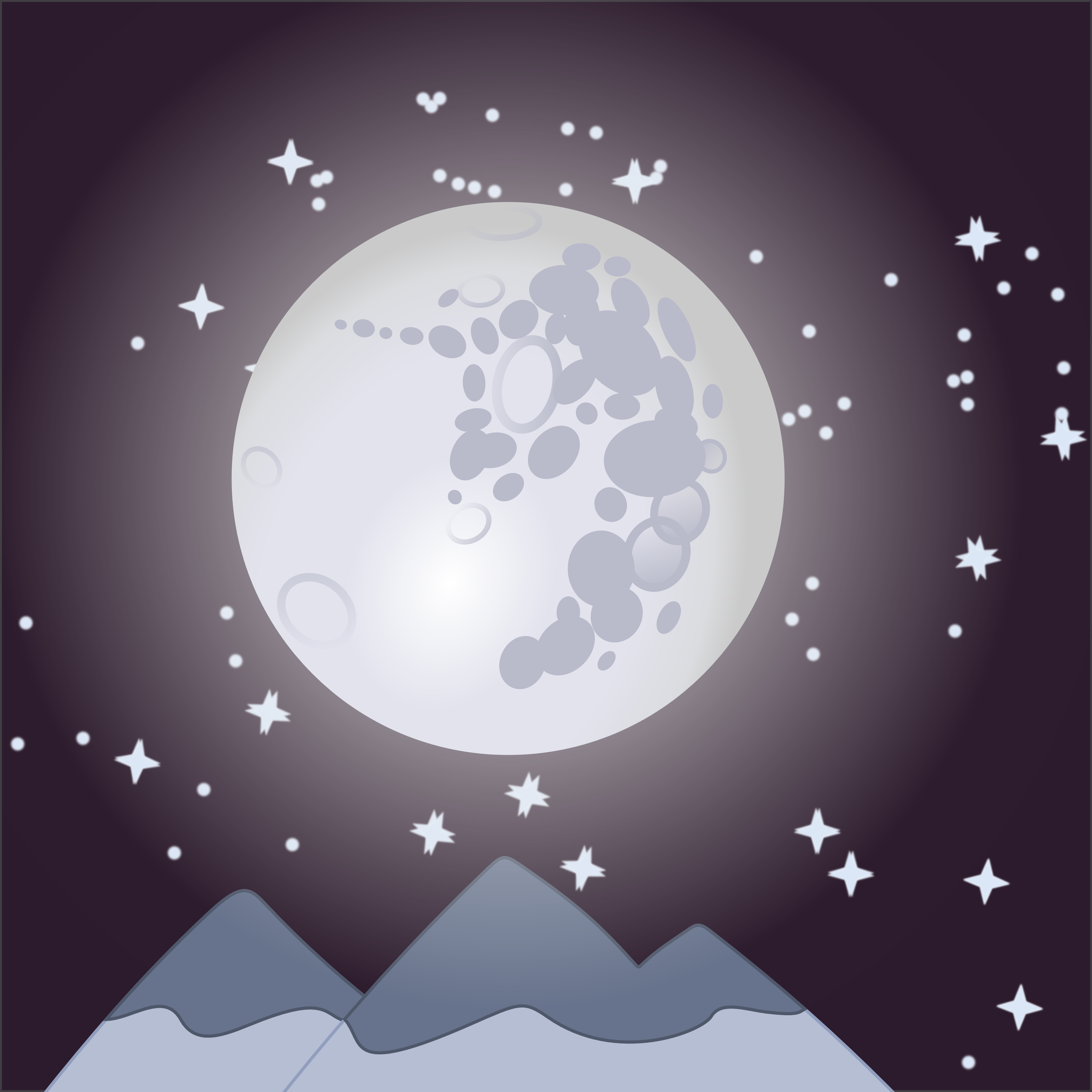 Mare in the Moon (vector)