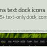 Gill Sans Text Dock Icons