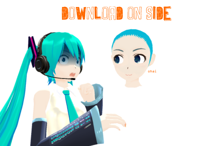 .:MMD:. Zeze Miku Head DL