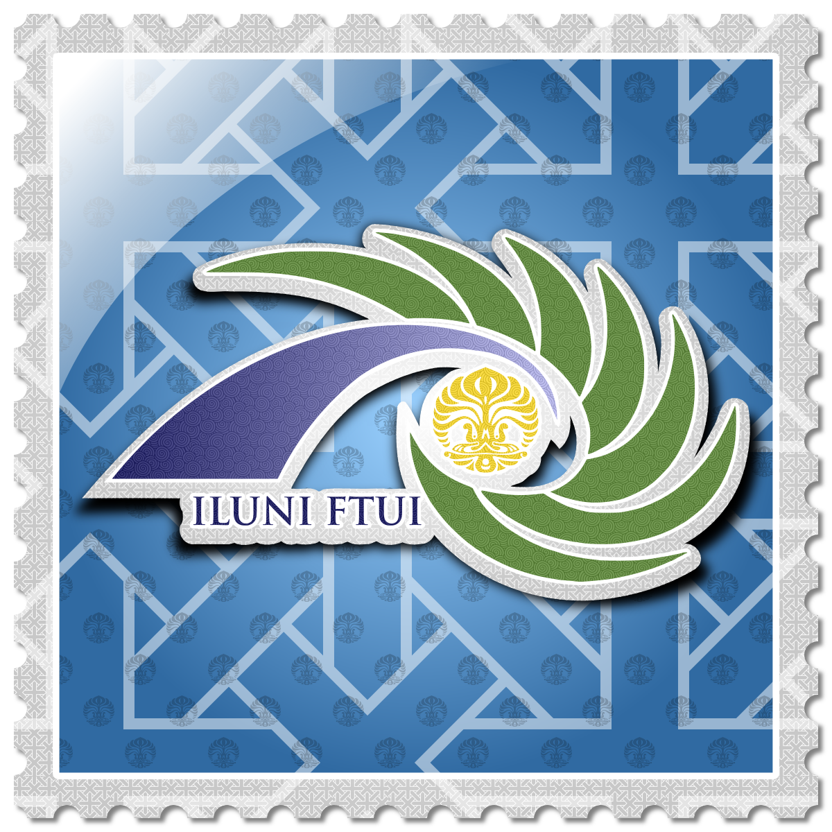 Logo - Stamp Ornament - Iluni  FTUI