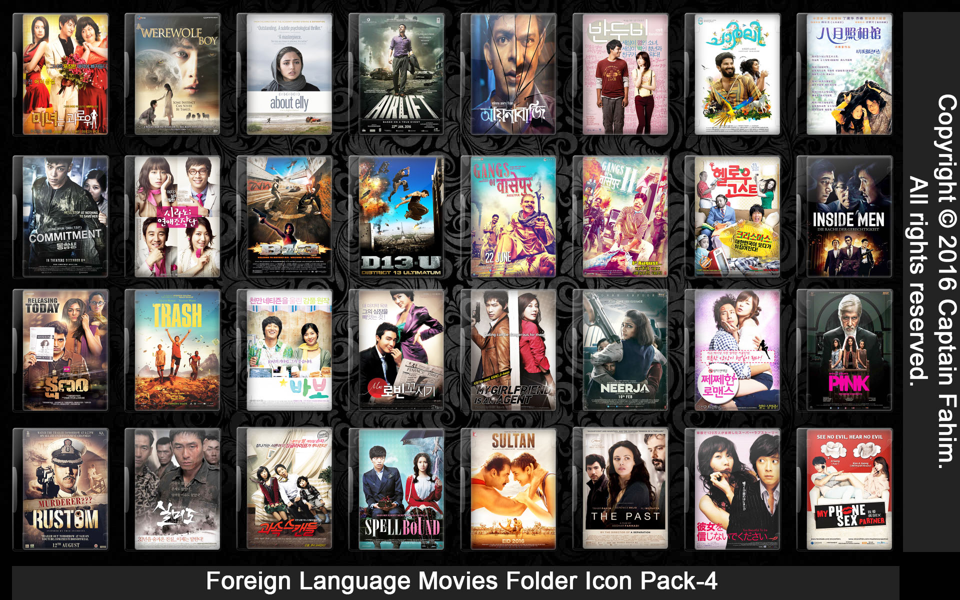 Foreign Language Movies Folder Icon Pack-4