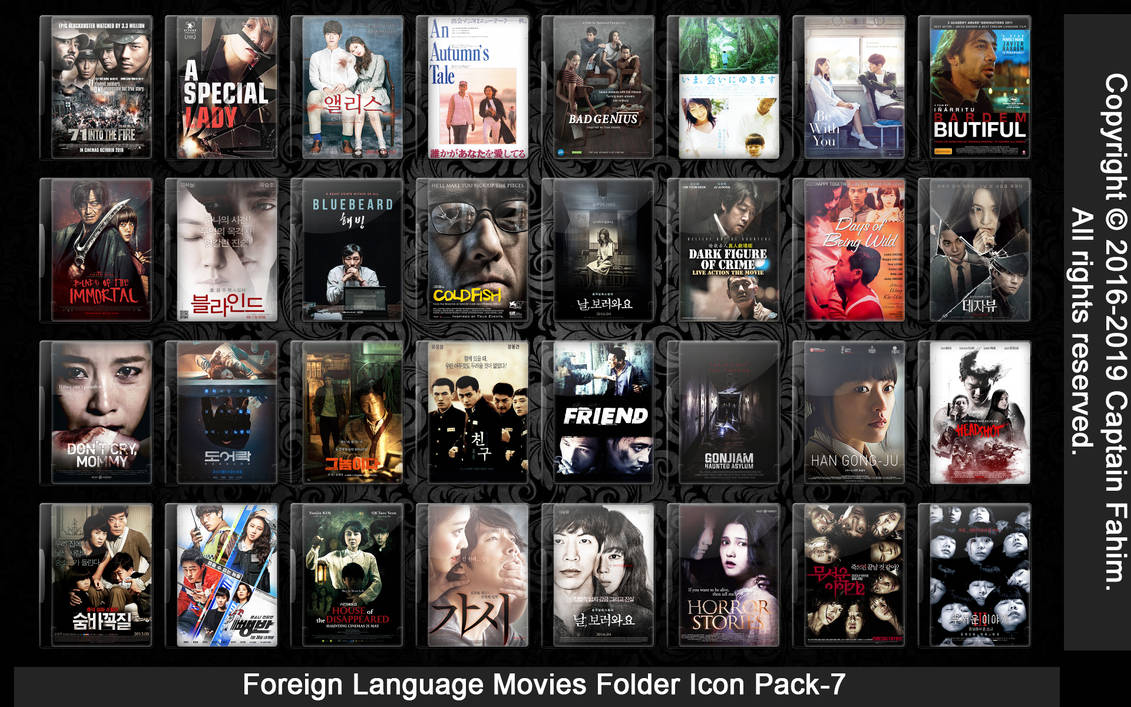 Foreign Language Movies Pack 7 Folder Icon By Captainfahim On Deviantart