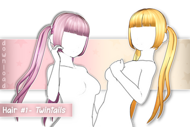 [MMD | Download] Hair #1 - Twintails