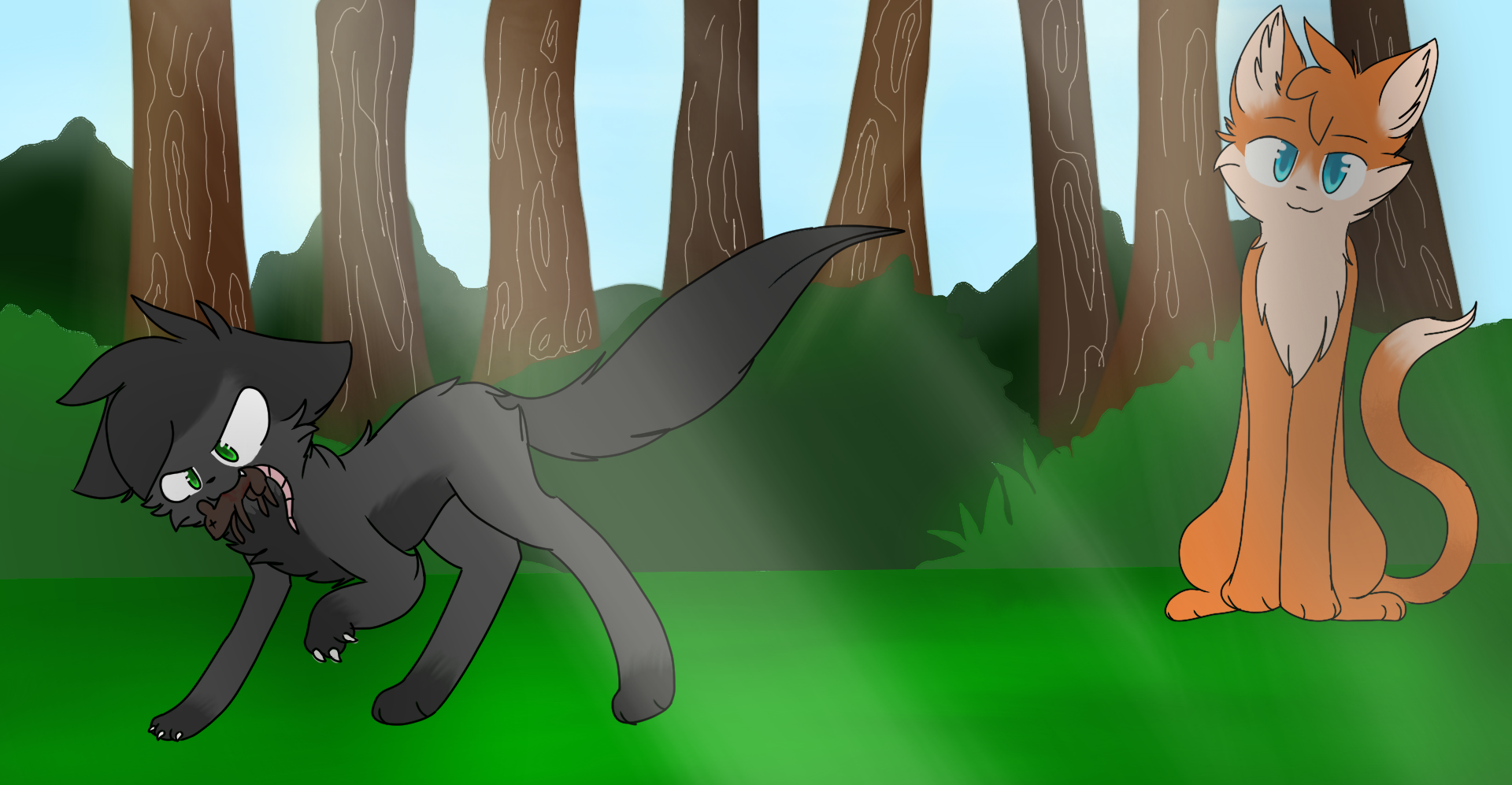 smokepaw's first PREY :3 by hiimfirestar on DeviantArt