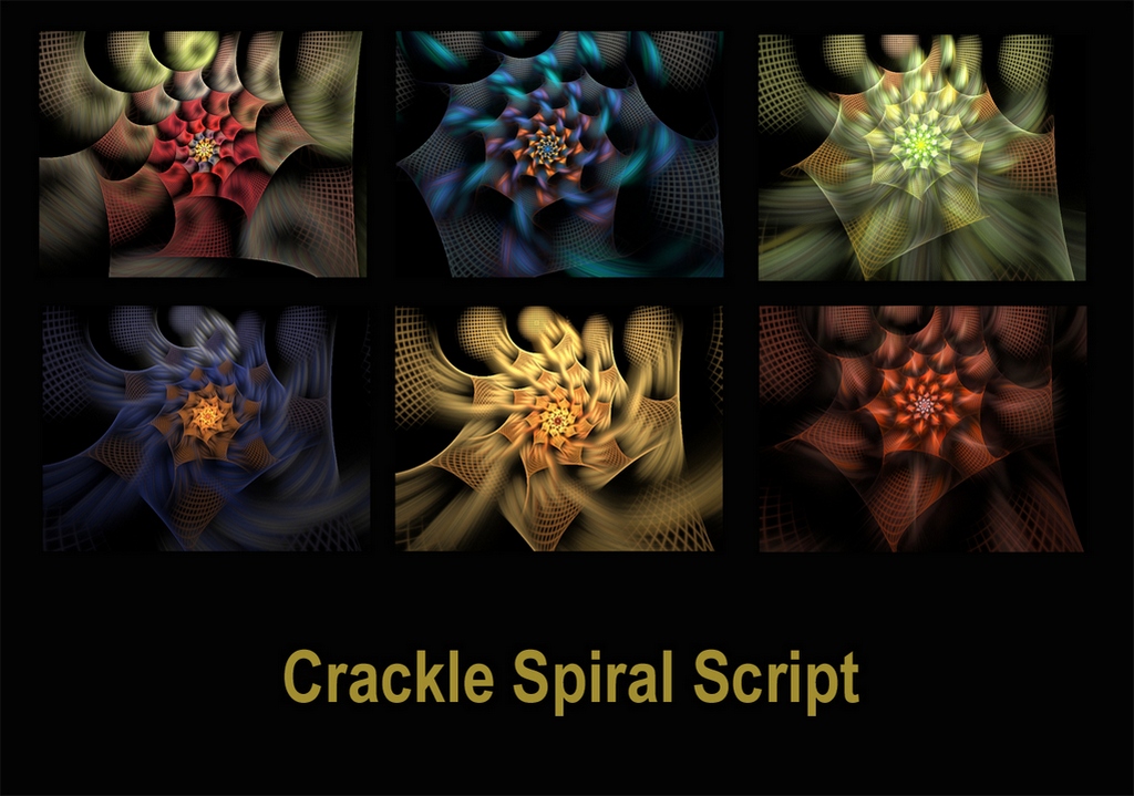 Crackle Spiral Script