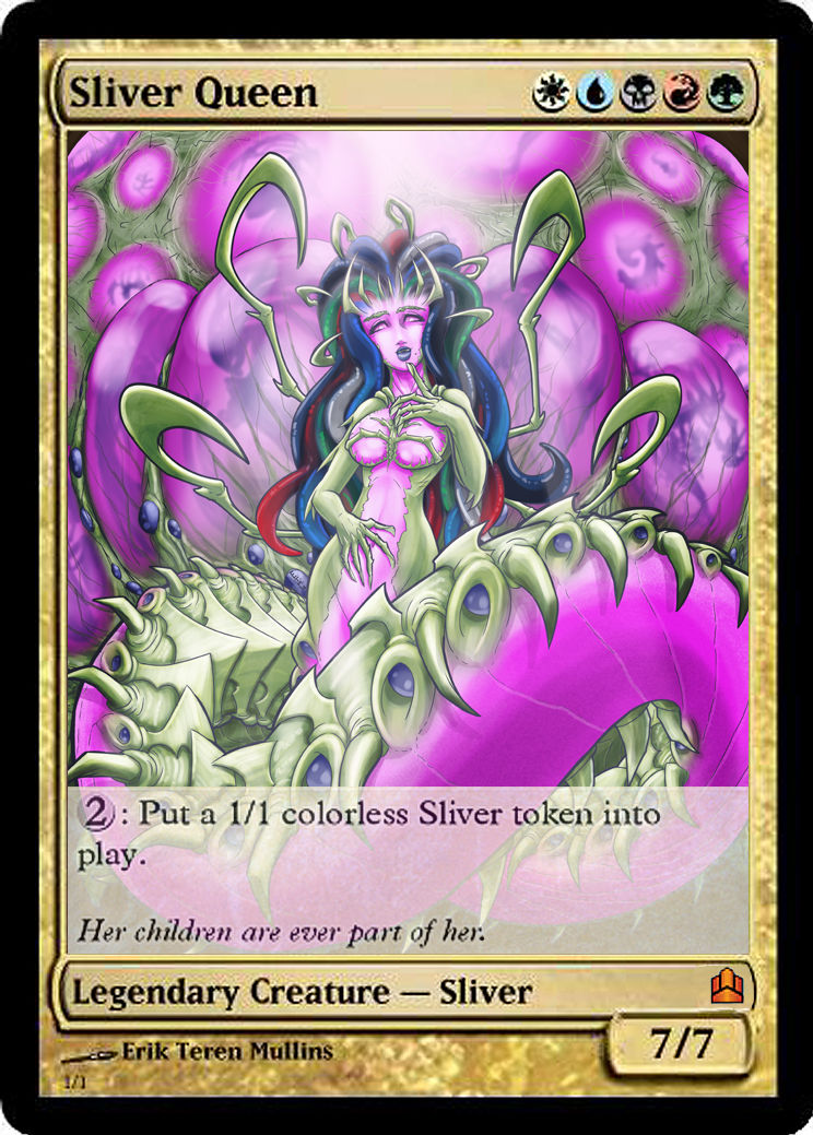 MTG Sliver queen card by teamzoth on DeviantArt