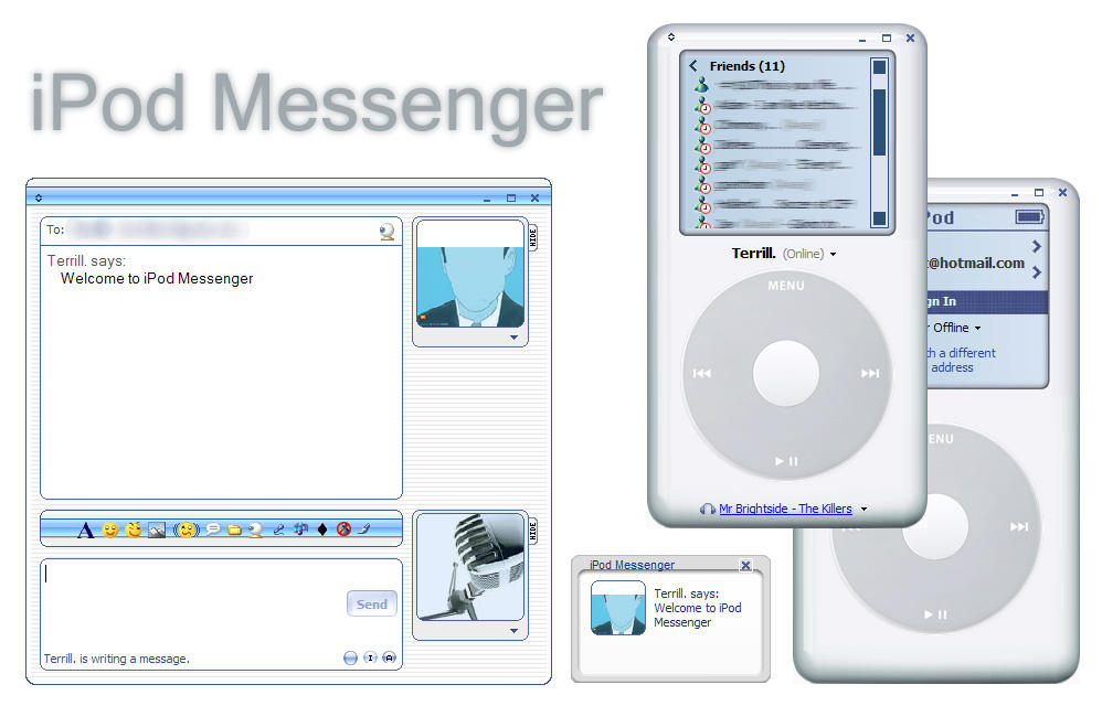 Ipod Text iPod Messenger by terrill on DeviantArt