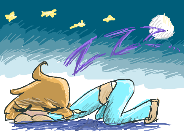 Sshhhh I'm sleeping by CrystaltheAnime on DeviantArt