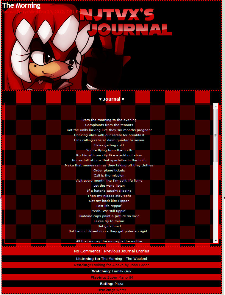 Journal CSS example 1 by MarytheCreator on DeviantArt