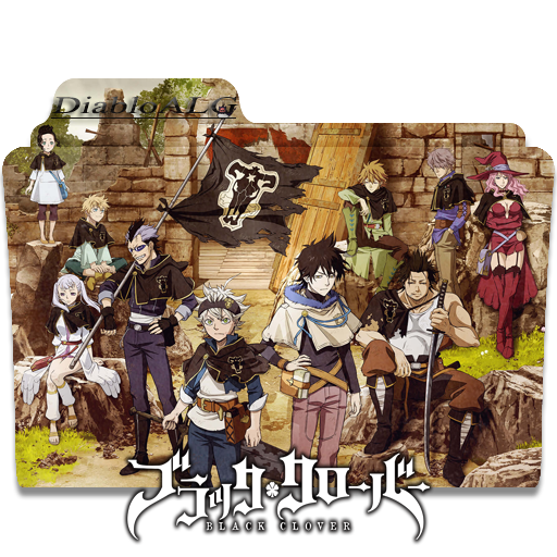 Black Clover Folder Icon V2 _ by DiabloALG by DiabloALG on DeviantArt