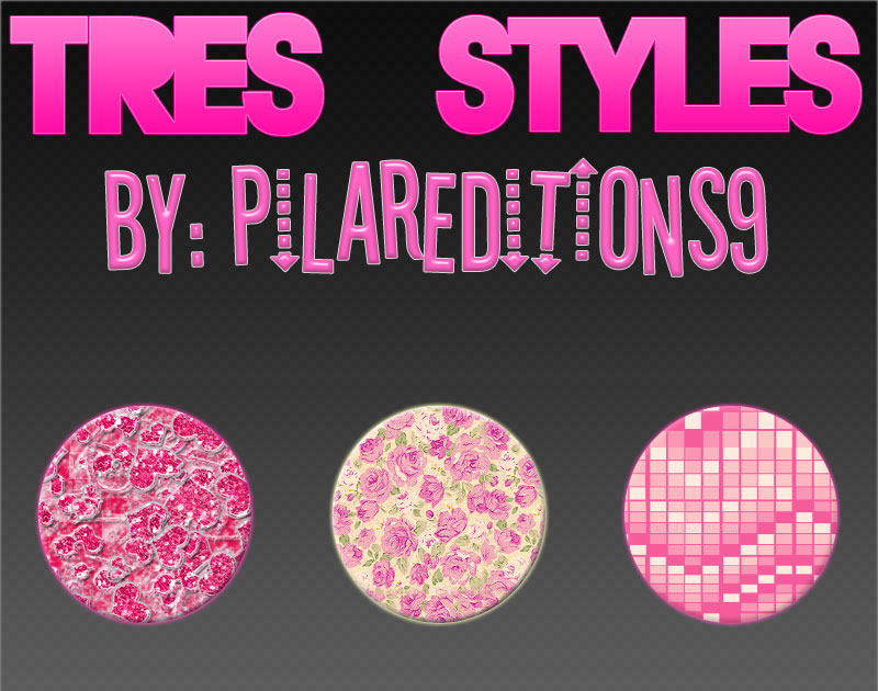 +3 Styles Rosados [By: PilarEditions9]