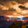 Grand Canyon Lightening