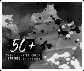 50+ paint / water color brush pack