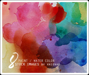 8 paint / water color stock images