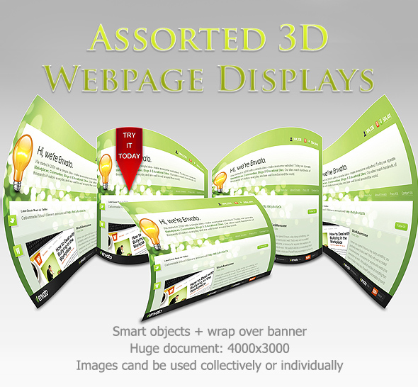 Free Assorted 3D Web Displays