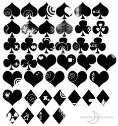 Moonsins Playing Cards Brushes