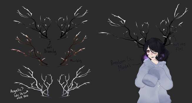 [ MMD ] Branchy Antlers Dl