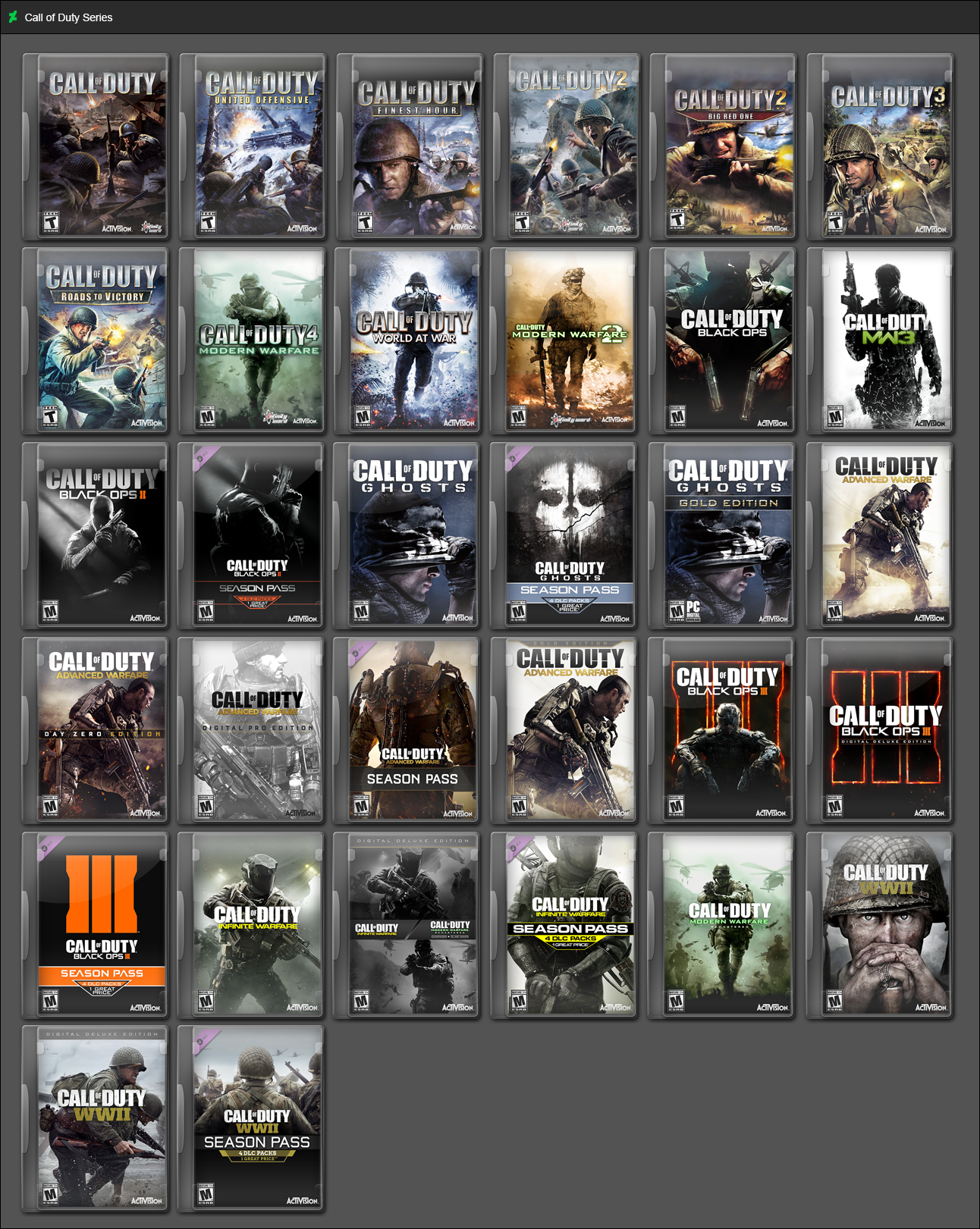 Компьютерные игры по порядку. Список игр. Call of Duty список. Популярные компьютерные игры.