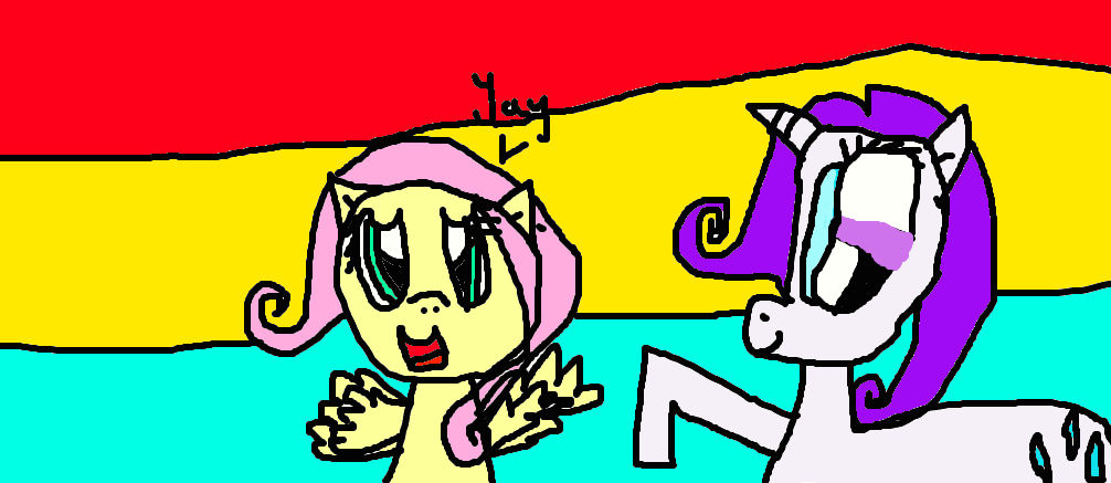 fluttershy and rarity by fluttershy206 on DeviantArt