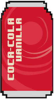 Pixel Vanilla Coke Can