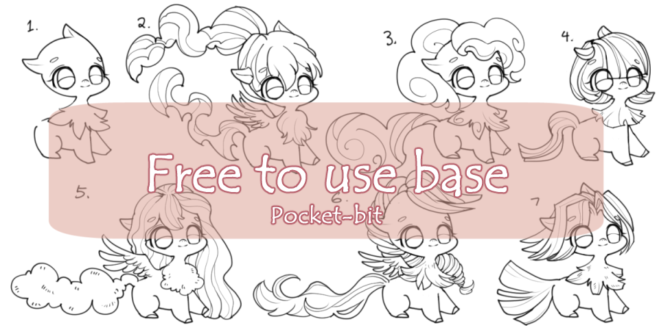 F2U Pony base (For limited of time ) by pocket-bit on DeviantArt