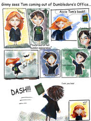 Ginny vs. Tom Riddle: And I hold my breath (comic) by smallsmiles