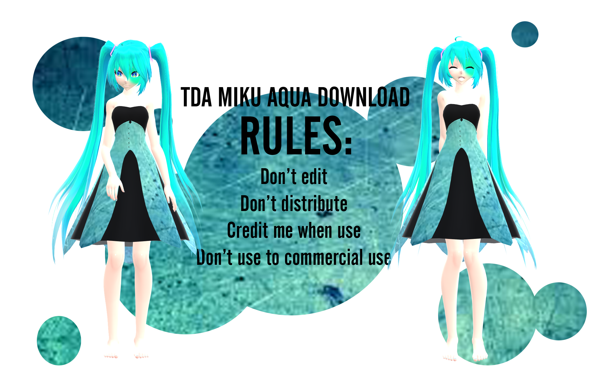 TDA Miku Aqua DL by LolipopChaos on DeviantArt