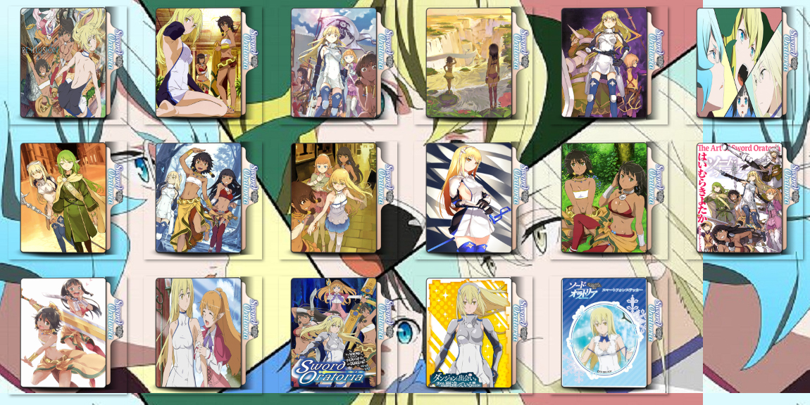 Danmachi Sword Oratoria Folder Icon Pack 17 By Ragnarook82 On Deviantart