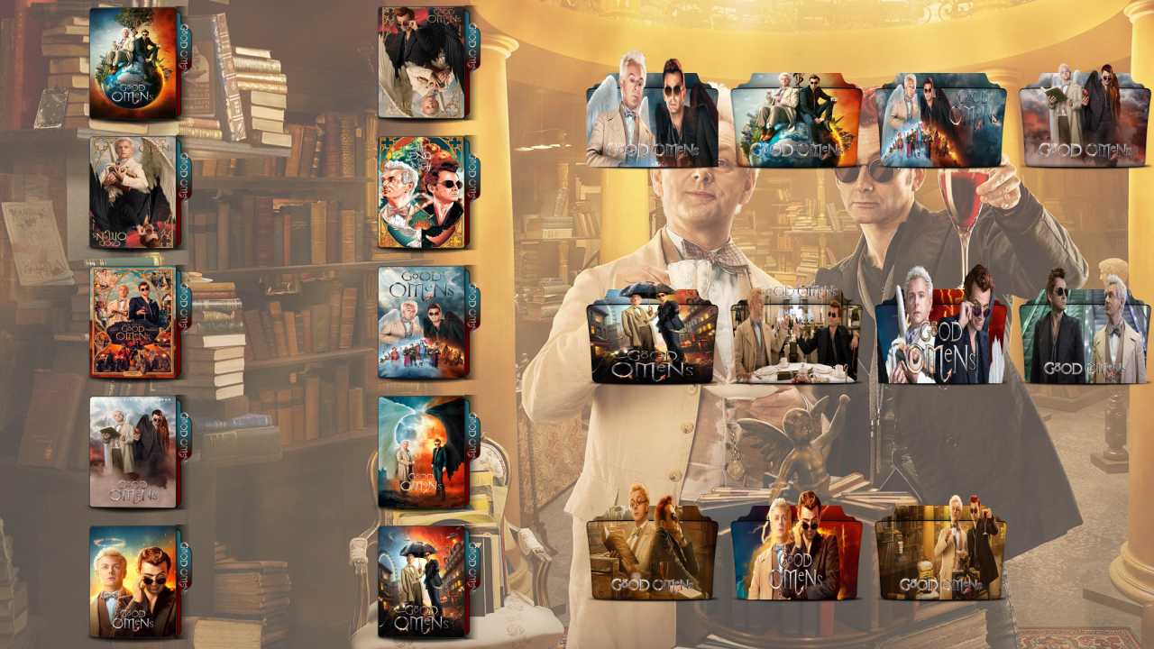 Good Omens FOLDER ICON (1) by RagnaRook82 on DeviantArt