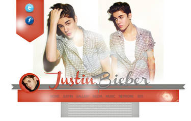 Justin Bieber FREE PSD Header