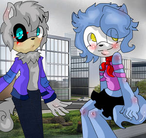 Grey clouds colorful clothing~ commission