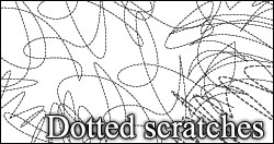 Dotted scratch PS brushes
