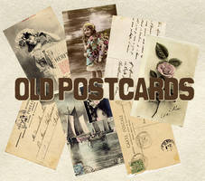 Vintage postcard set