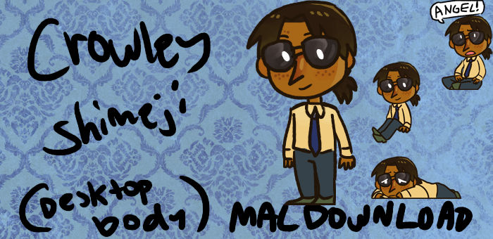 Good Omens Crowley Shimeji (mac)