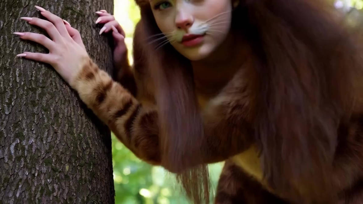 Catgirl In A Tree by Lovevibrations on DeviantArt