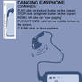 Dancing Earphone Flele Shell