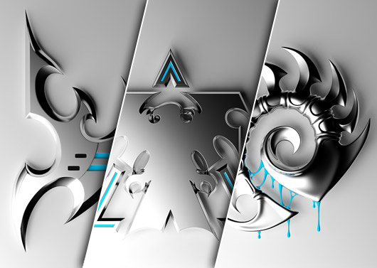 StarCraft Races Transparent BG