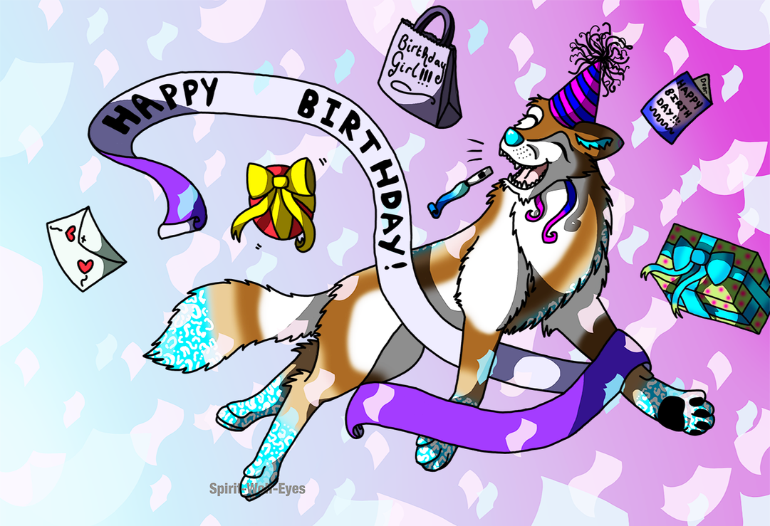 Birthday Wolf ^^ by Spirit-Wolf-Eyes on DeviantArt