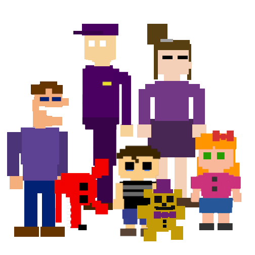 Michael Afton 8 Bit Sprite