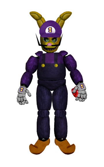 Spring Bonnie as Waluigi Edit