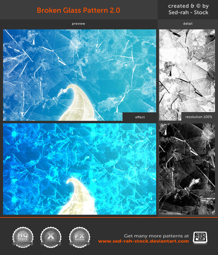 Broken Glass Pattern 2.0 by SedrahStock on DeviantArt