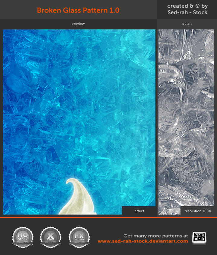 Broken Glass Pattern 1.0 by SedrahStock on DeviantArt