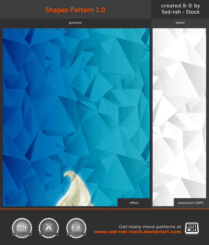 Shapes Pattern 1.0 by Sed-rah-Stock