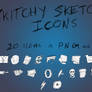 Skitchy Sketchy Icon Set