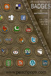 28 Social Media Icon Badges