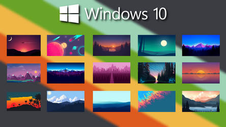 15 UHD Minimalistic Windows10 wallpapers