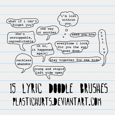 Doodle Lyric Brushes