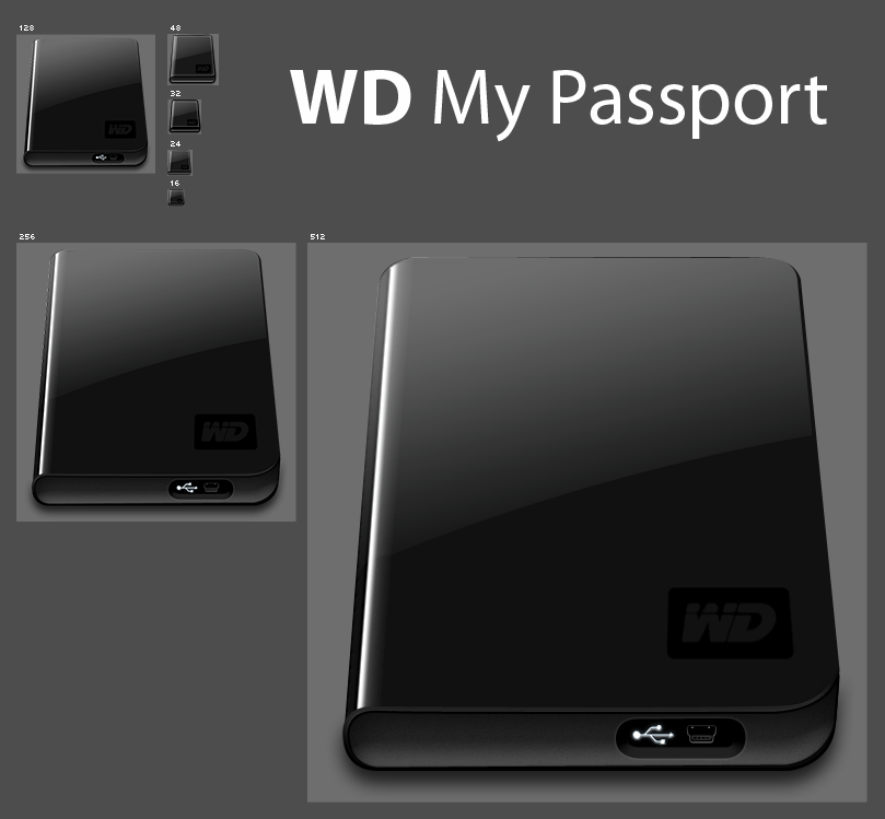 WD My Passport Black by idumbi on DeviantArt