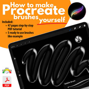 How to make Procreate brushes - pdf tutorial